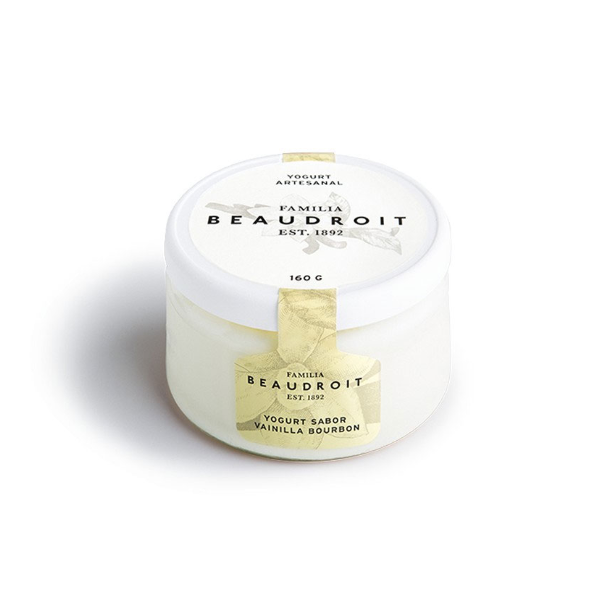 Yogur Entero de Vainilla x 160 gr. -Familia Beaudroit