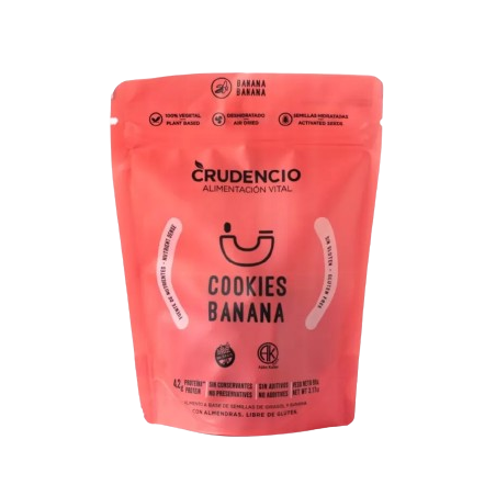 Cookies Sin Tacc de Banana x 80 gr. - Crudencio