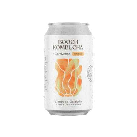 Kombucha sabor Limón de Calabria linea adaptogenos x 354 cc. - Booch