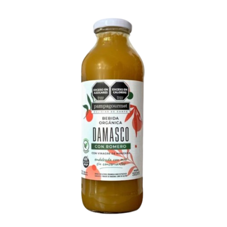Jugo orgánico de Damascos y vinagre x 500ml - Pampa Gourmet
