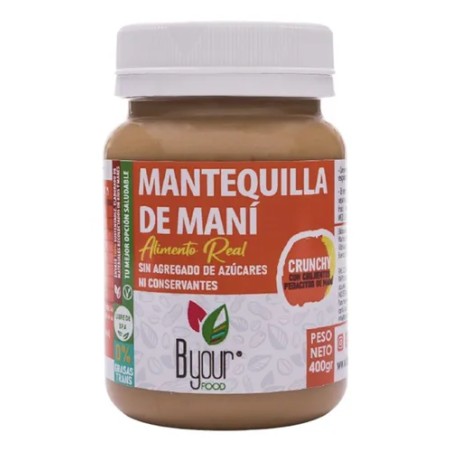 Mantequilla de Maní Crunchy x 400gr. - Byour Food