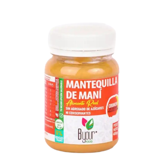 Mantequilla de Maní Crunchy x 400gr. - Byour Food