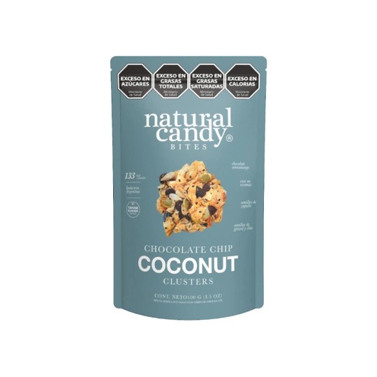 Chocolate chips coconut clusters x 100 gr. - Natural Candy