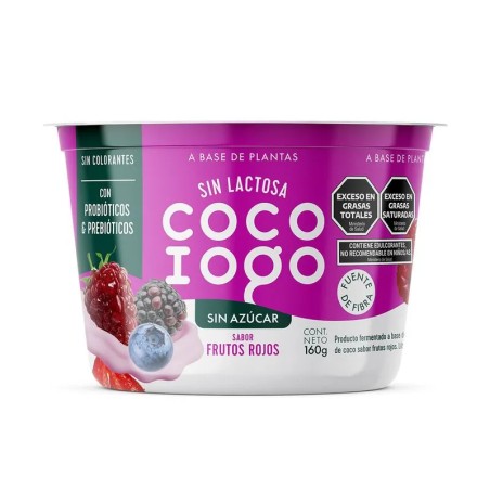 Yogur vegano Frutos del bosque sin azúcar x 160 gr. - Coco Iogo
