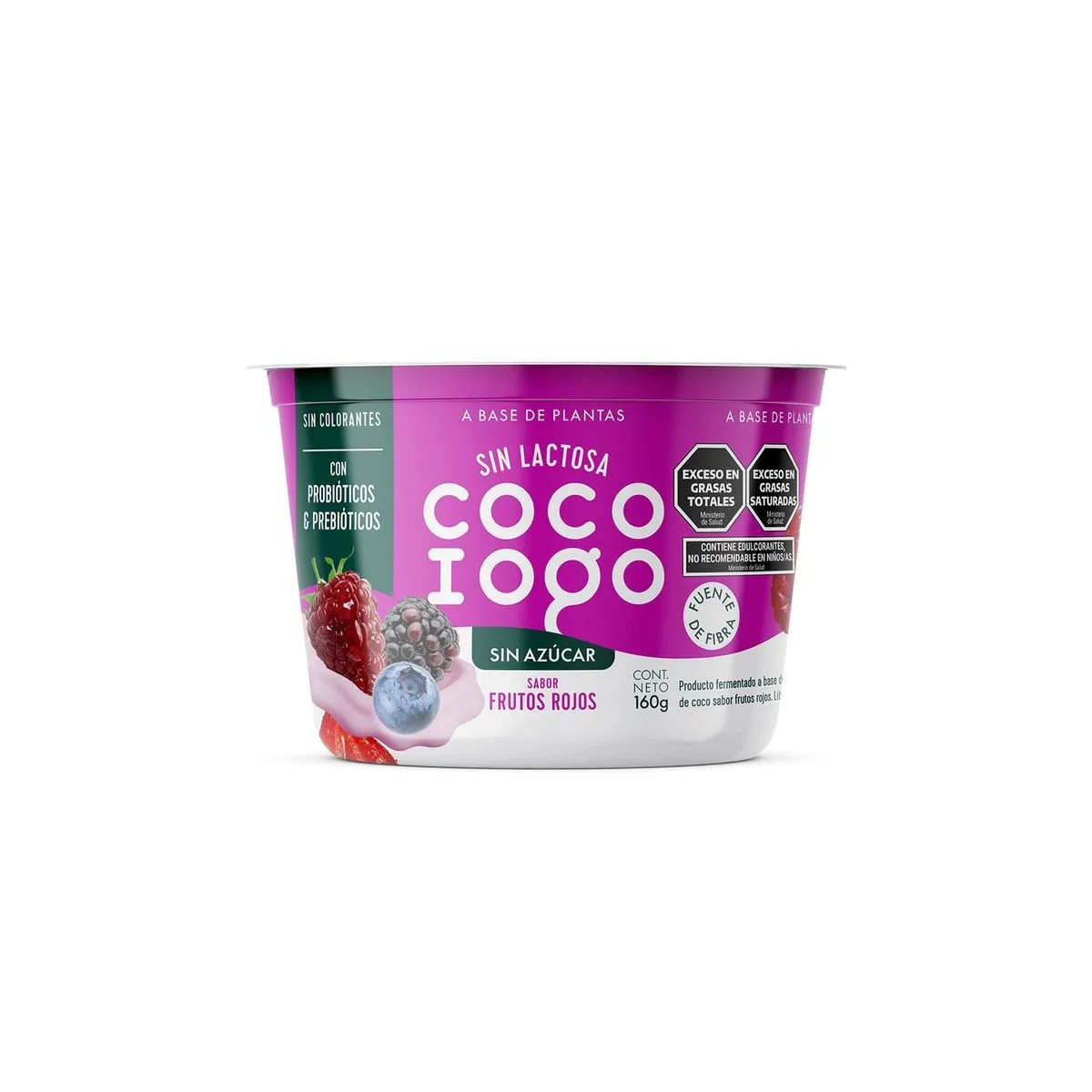 Yogur vegano Frutos del bosque sin azúcar x 160 gr. - Coco Iogo