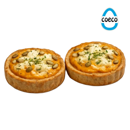 Tarta a base de masa de pollo s/Calabaza y queso x 2 unidades. - COECO