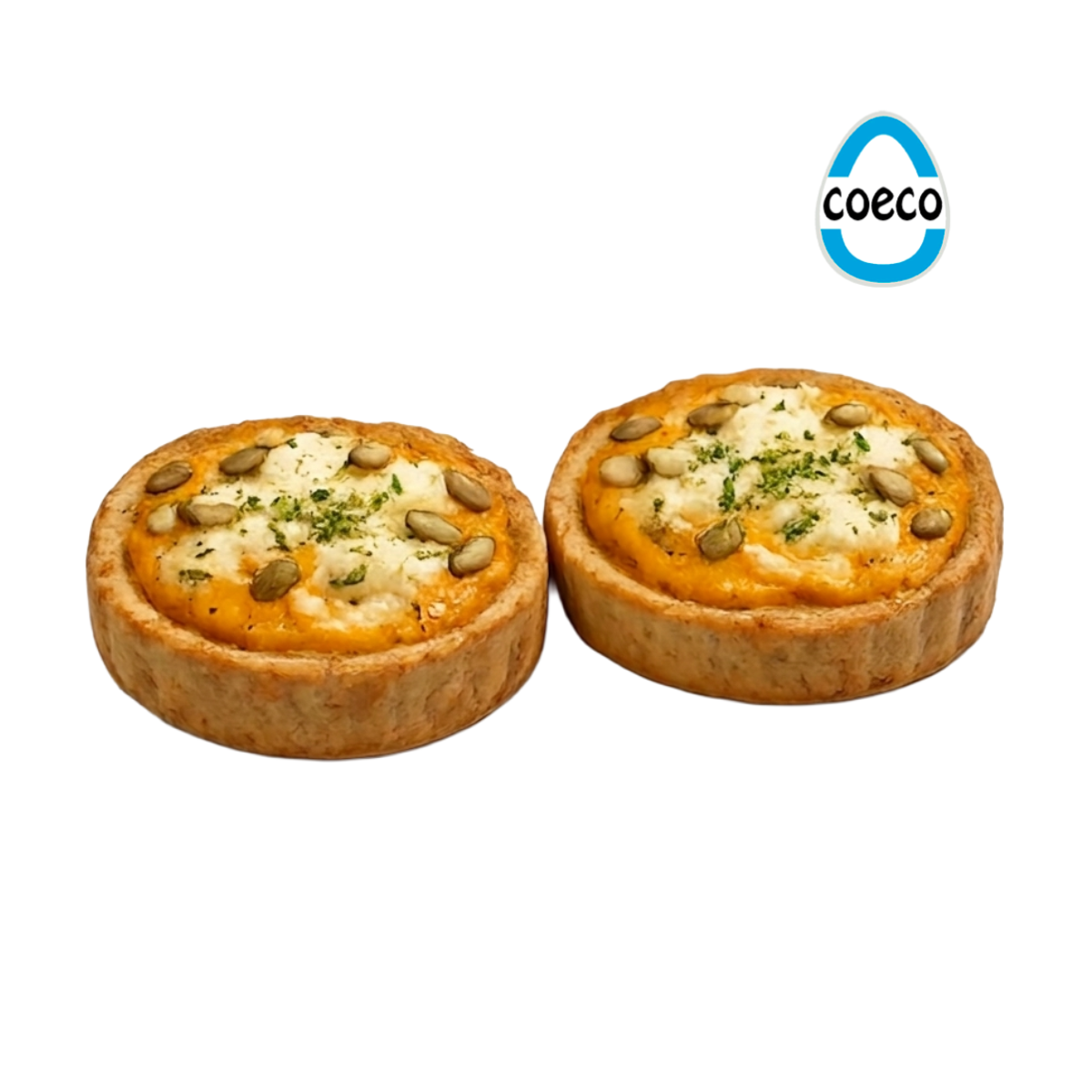 Tarta a base de masa de pollo s/Calabaza y queso x 2 unidades. - COECO