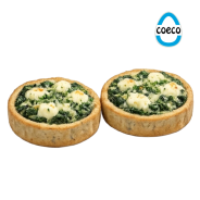 Tarta a base de masa de pollo s/Epinaca x 2 unidades. - COECO