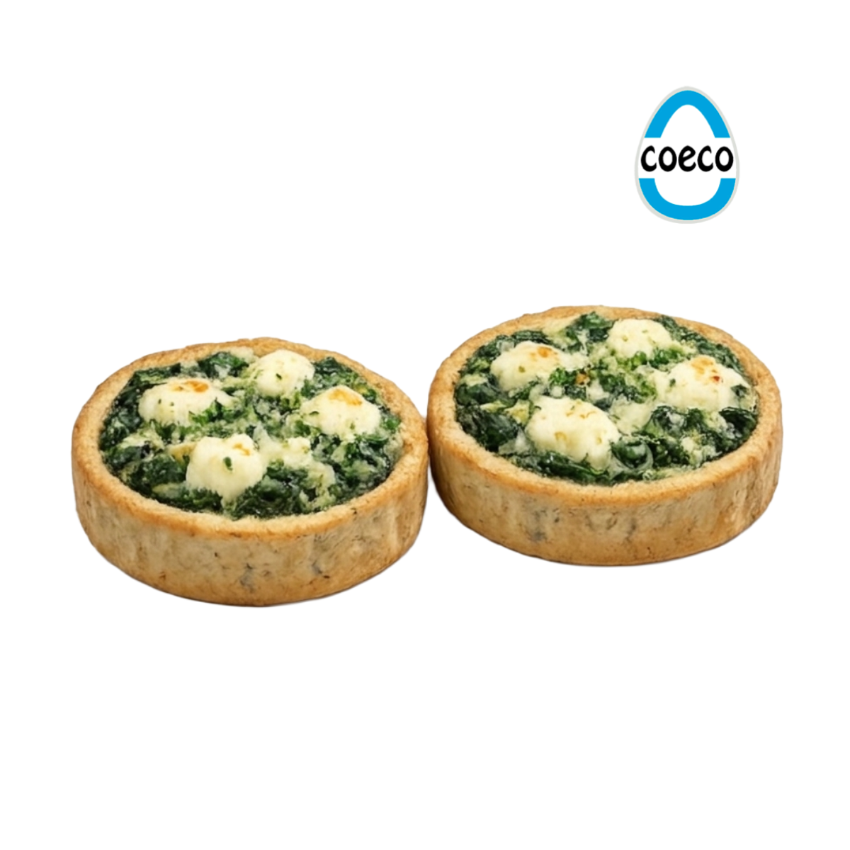 Tarta a base de masa de pollo s/Epinaca x 2 unidades. - COECO