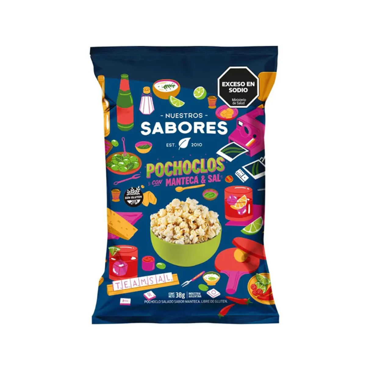 Pochoclos con manteca y sal x 38 gr. - Nuestros Sabores