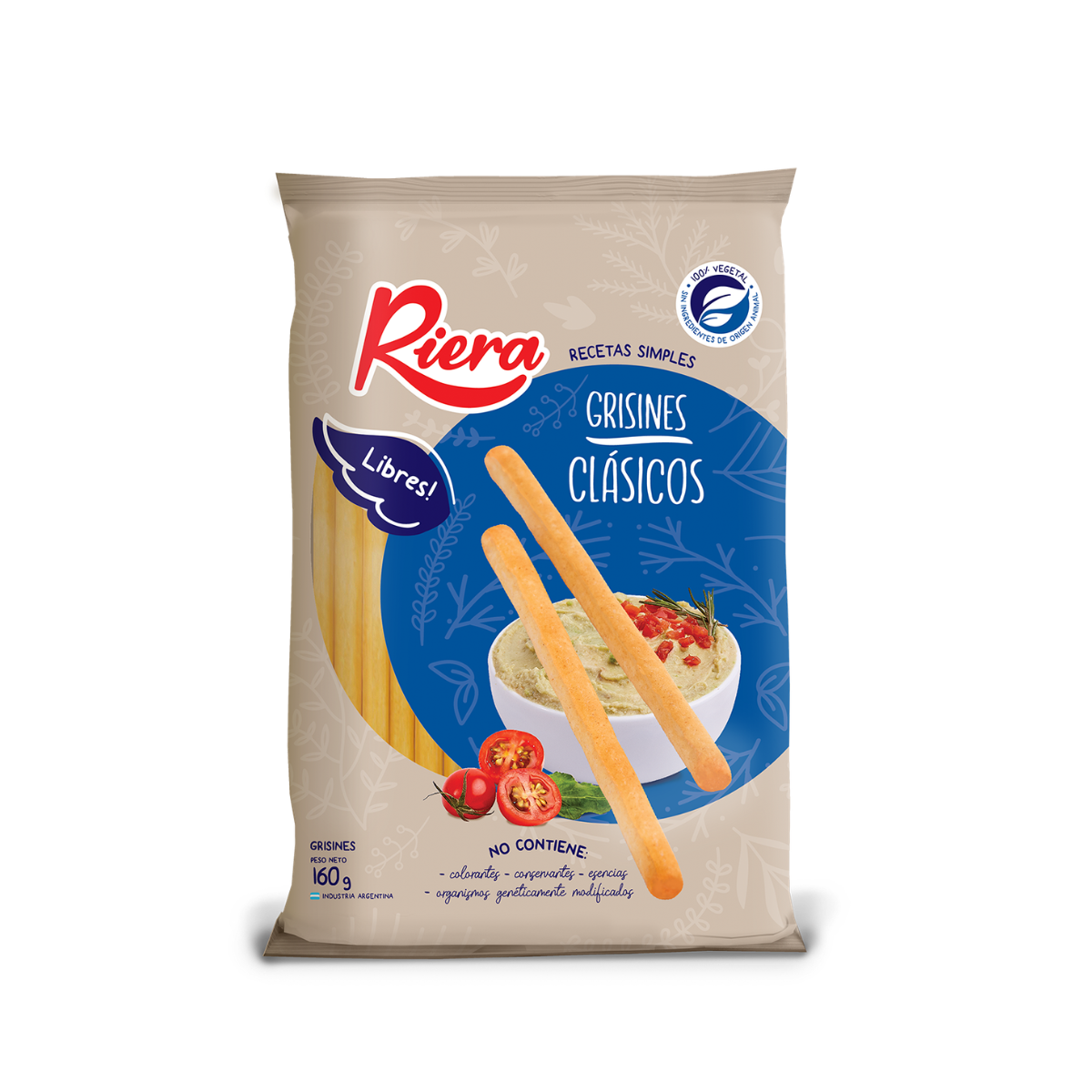 Grisines clásicos x 160 gr. - Riera