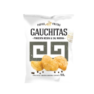 Papas fritas con pimienta negra y sal marina x 80 gr. - Gauchitas