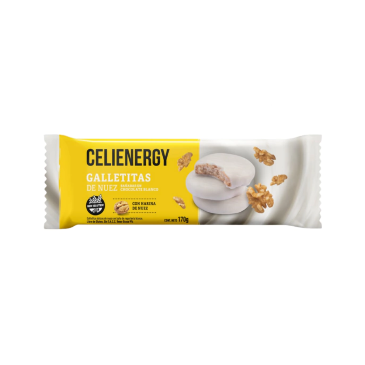 Galletitas de Nuez Sin TACC x 170 gr. - Celienergy