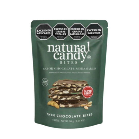 Thin chocolate bites x 90 gr. - Natural Candy