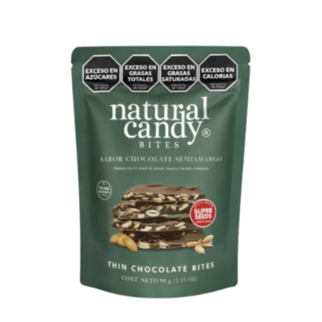Thin chocolate bites x 90 gr. - Natural Candy
