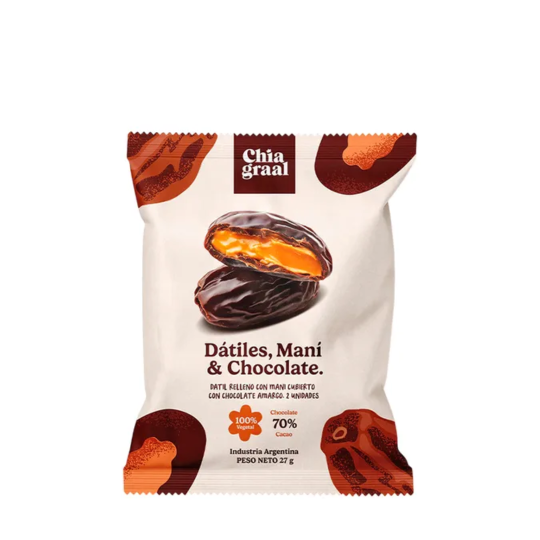 Dátiles con maní y chocolate x 34 gr. - Chia Graal