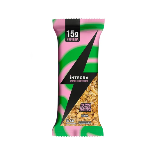 Barra de cereal Proteica de Banana x 43 gr*. - Integra