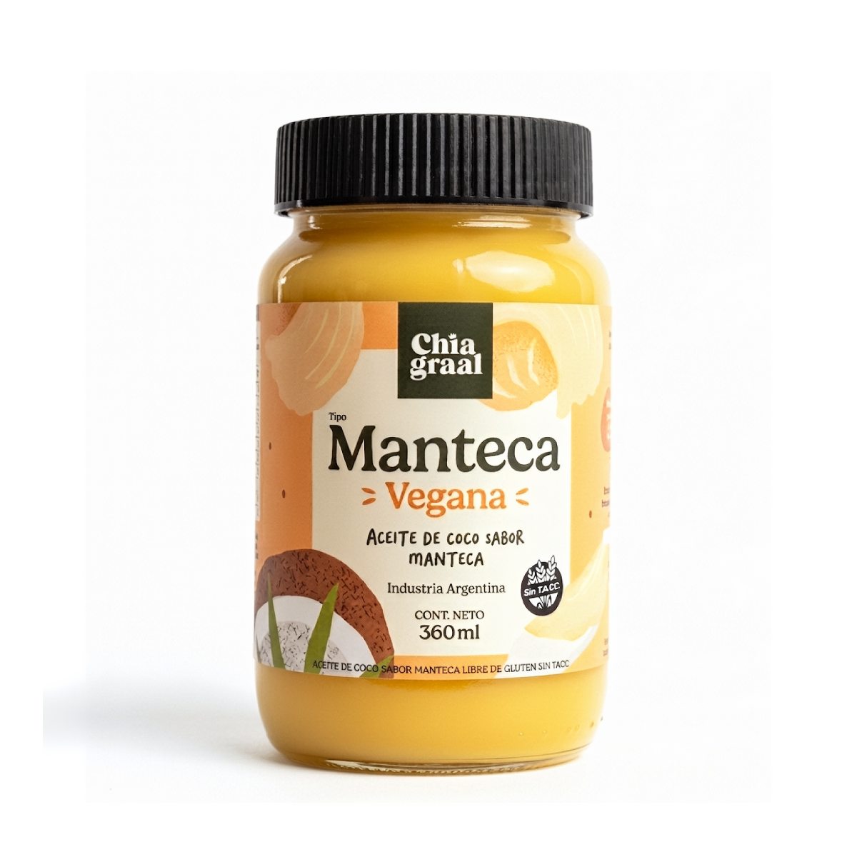 Manteca vegana x 360 ml. - Chia Graal