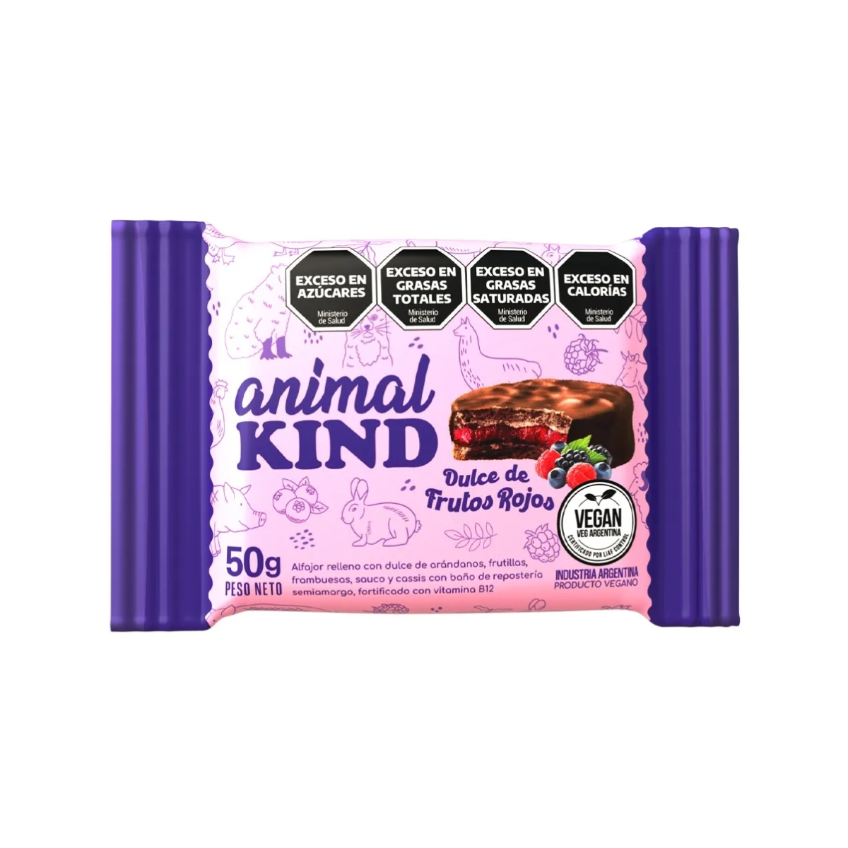 Alfajor de frutos rojos vegano x 42 gr. - Animal Kind