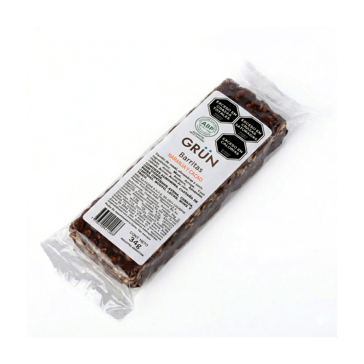 Barra de Naranja y cacao x 34 gr. - Grun