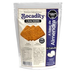 Crackers a base de almendras y cebolla x 100 gr. - Bocadity